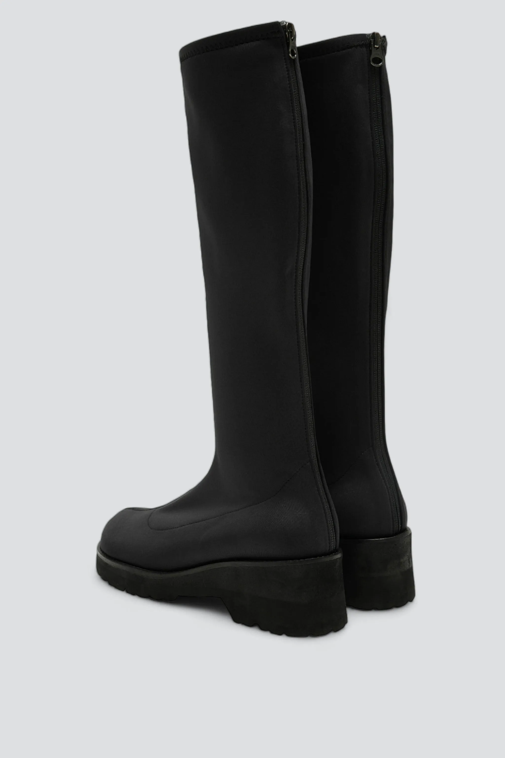 Black Scuba Long Boots