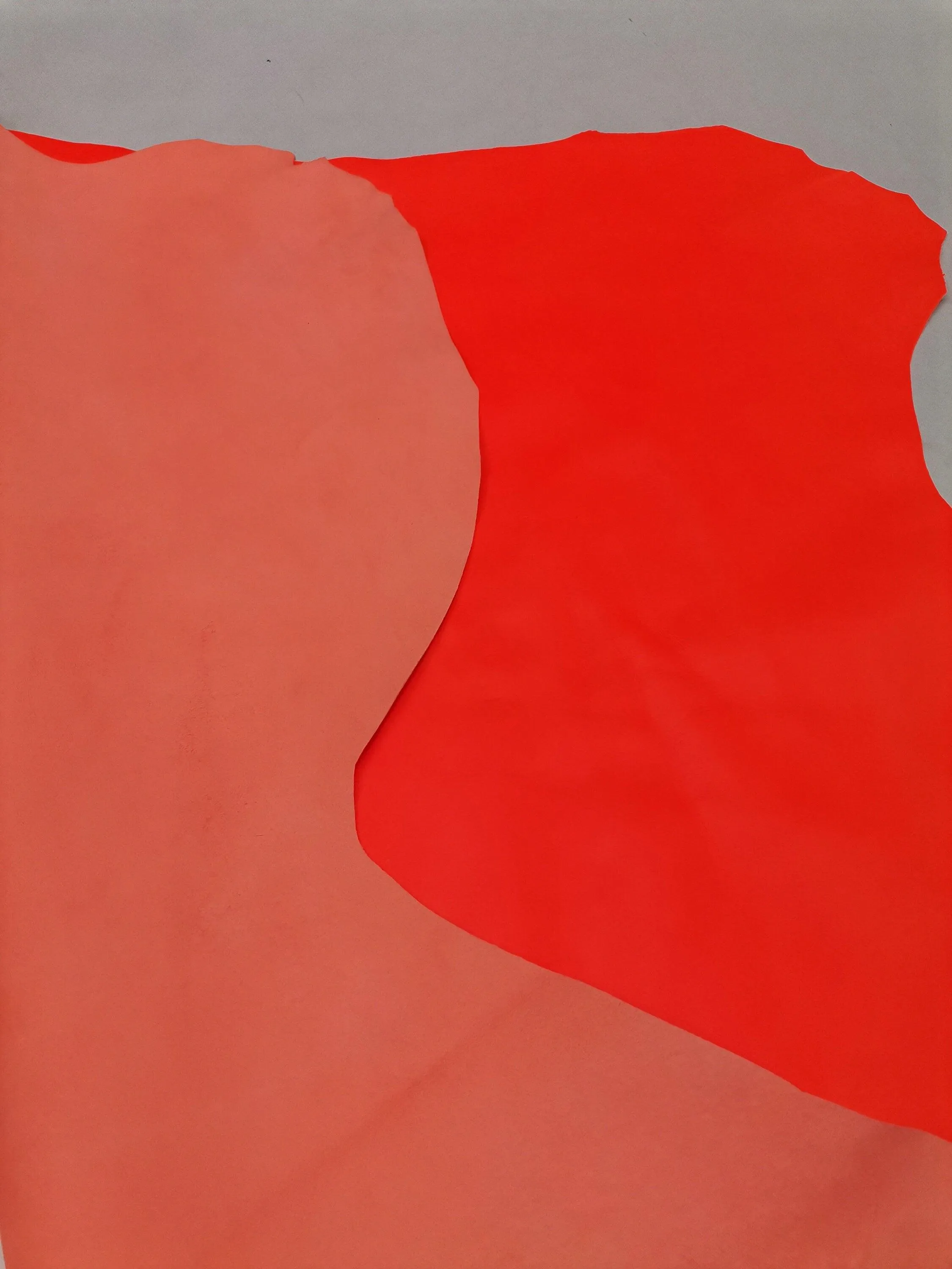 Fluo colors sheep nappa leather, Fluorescent lambskin leather hide for crafts thick. 0,9-1,0mm (2 1/2oz)