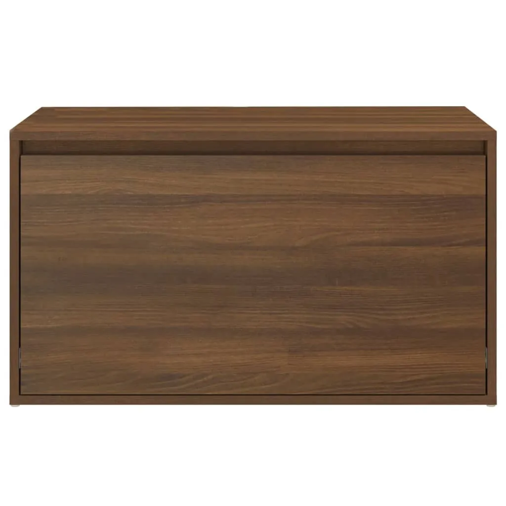 Hall Bench 80x40x45 cm Brown Oak Engineered Wood