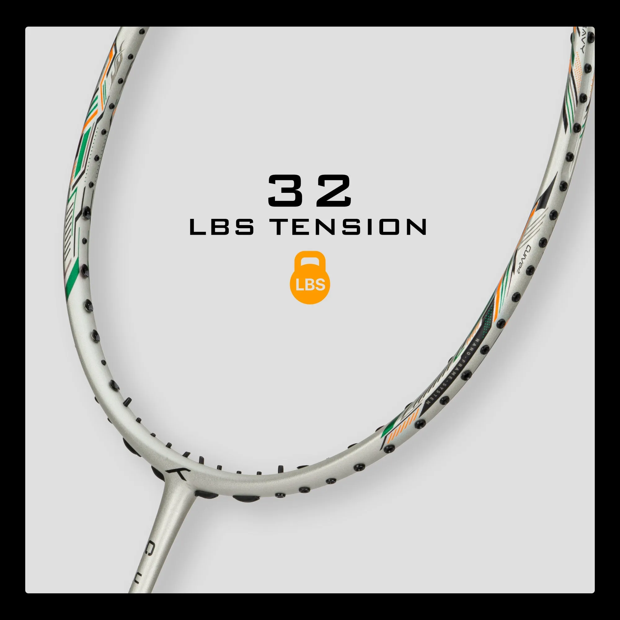Hundred CULT 73 Unstrung Badminton Racquet (Grey)
