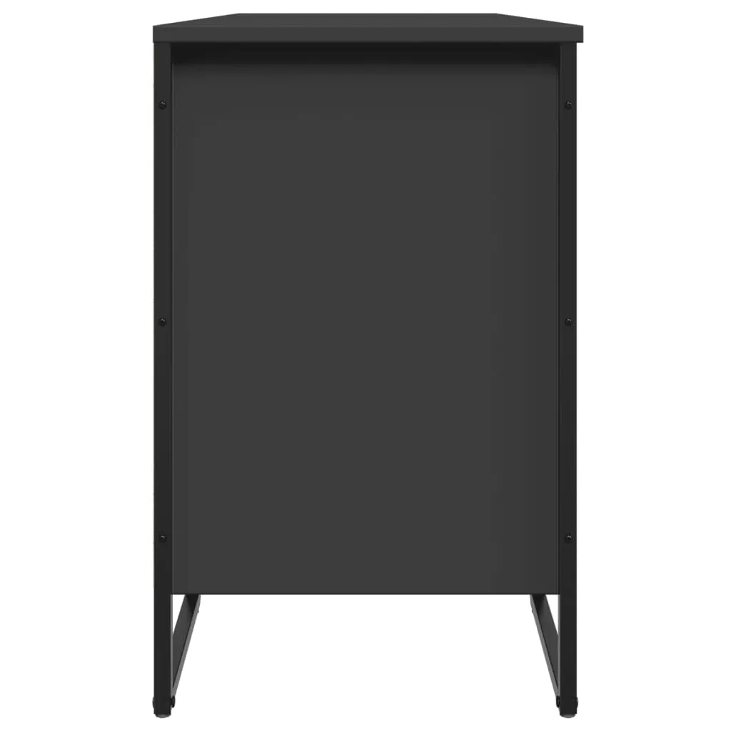 Shoe Cabinet Black 90x38x61.5 cm Engineered Wood